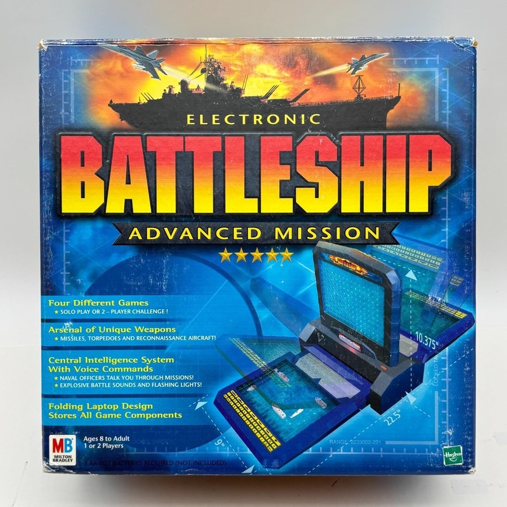 Electronic Battleship Advanced Mission COMPLETE WORKS 2000 War Battle Ships